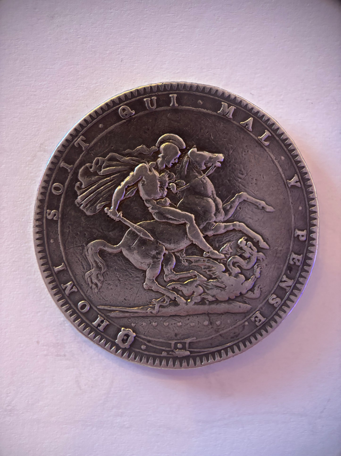UK Crown 1820, King George III, 0.925 Silver,VF35 Grade, Great Looking Coin For Age