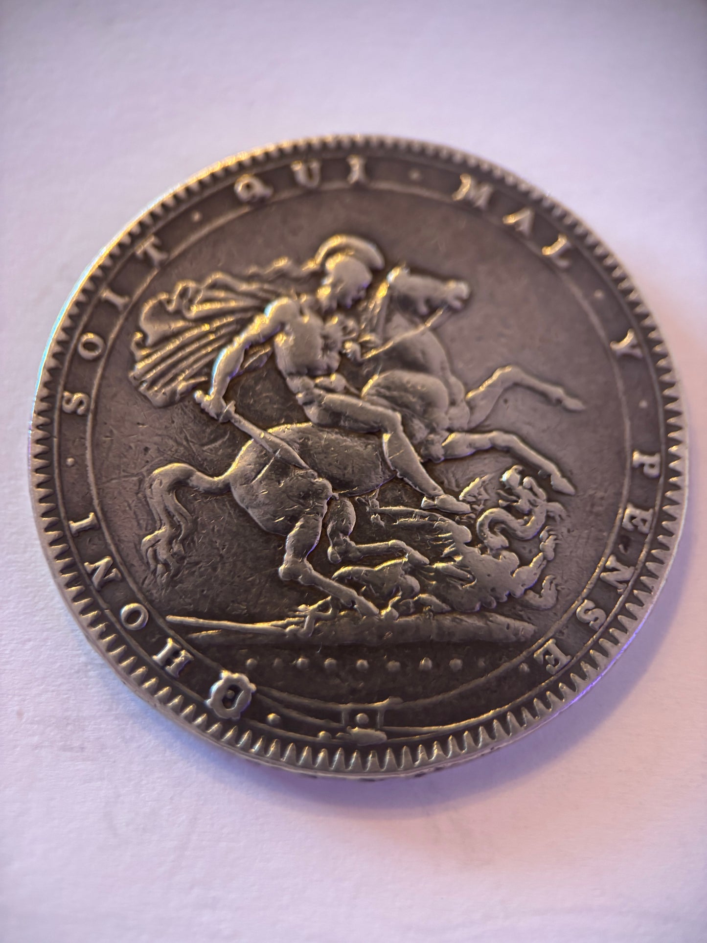 UK Crown 1820, King George III, 0.925 Silver,VF35 Grade, Great Looking Coin For Age