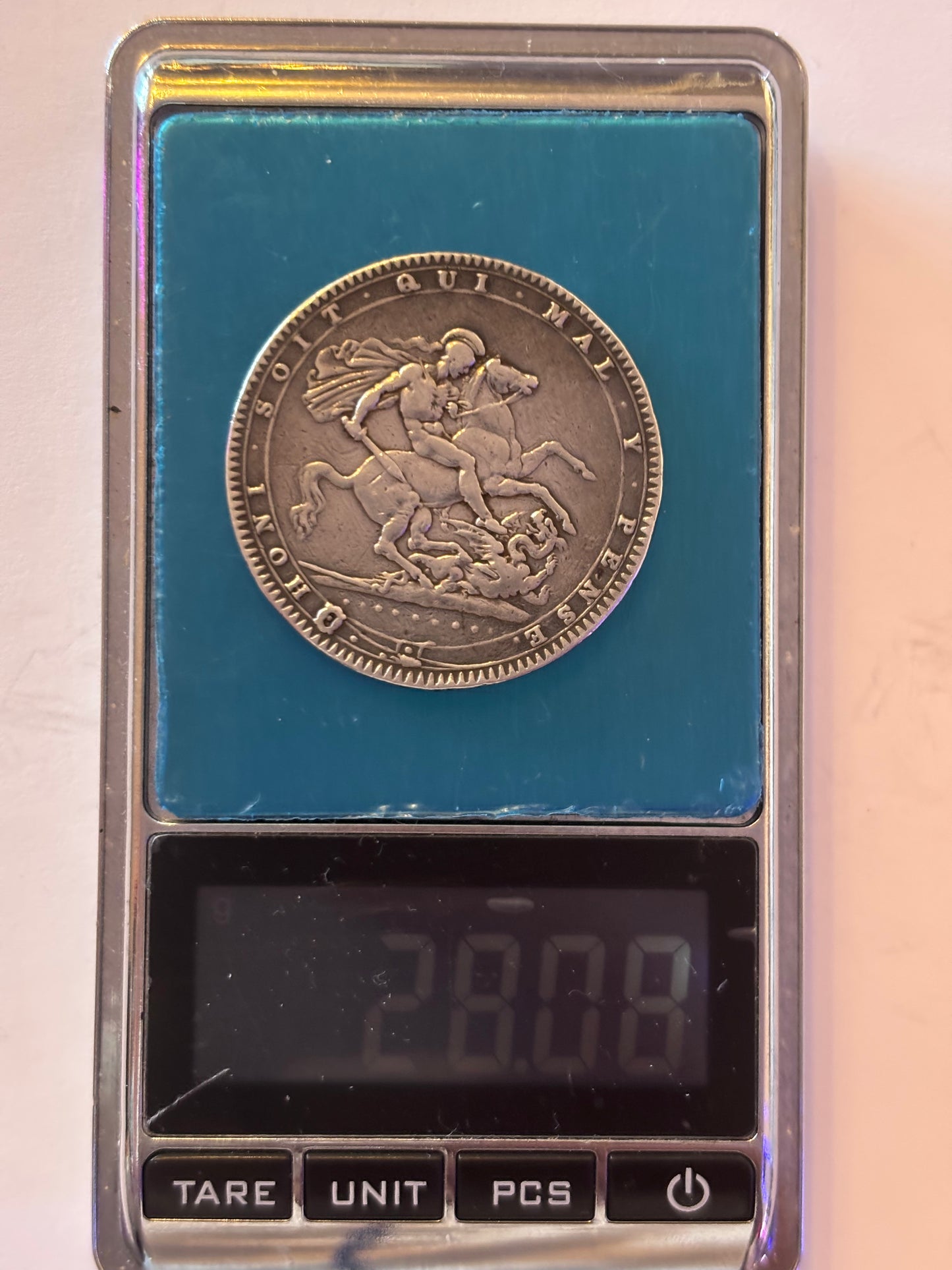 UK Crown 1820, King George III, 0.925 Silver,VF35 Grade, Great Looking Coin For Age