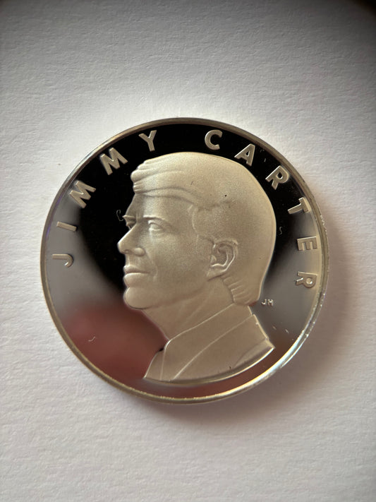 0.999 FINE SILVER Jimmy Carter Inauguration January 20th 1977 President Silver Coin
