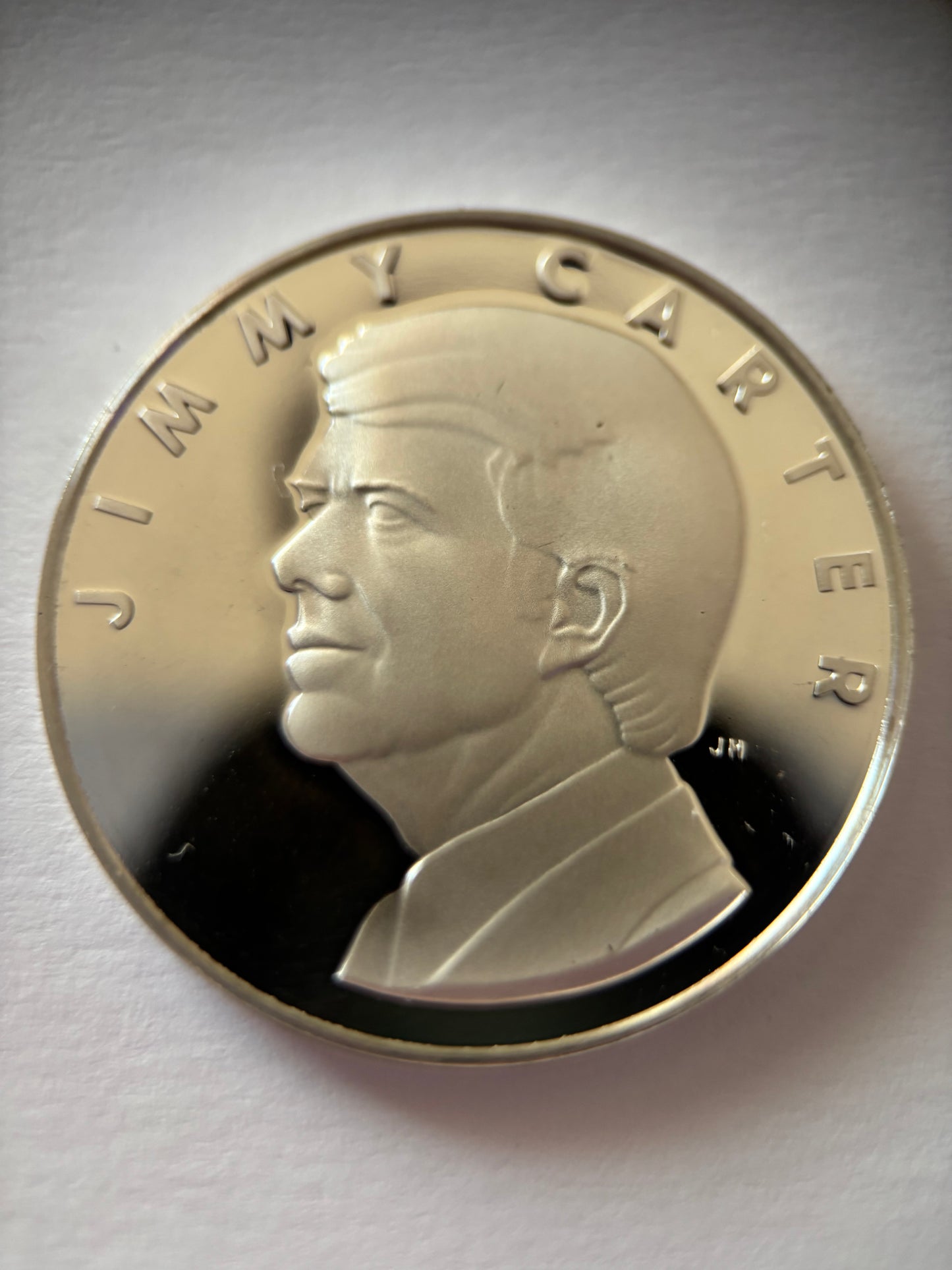 0.999 FINE SILVER Jimmy Carter Inauguration January 20th 1977 President Silver Coin
