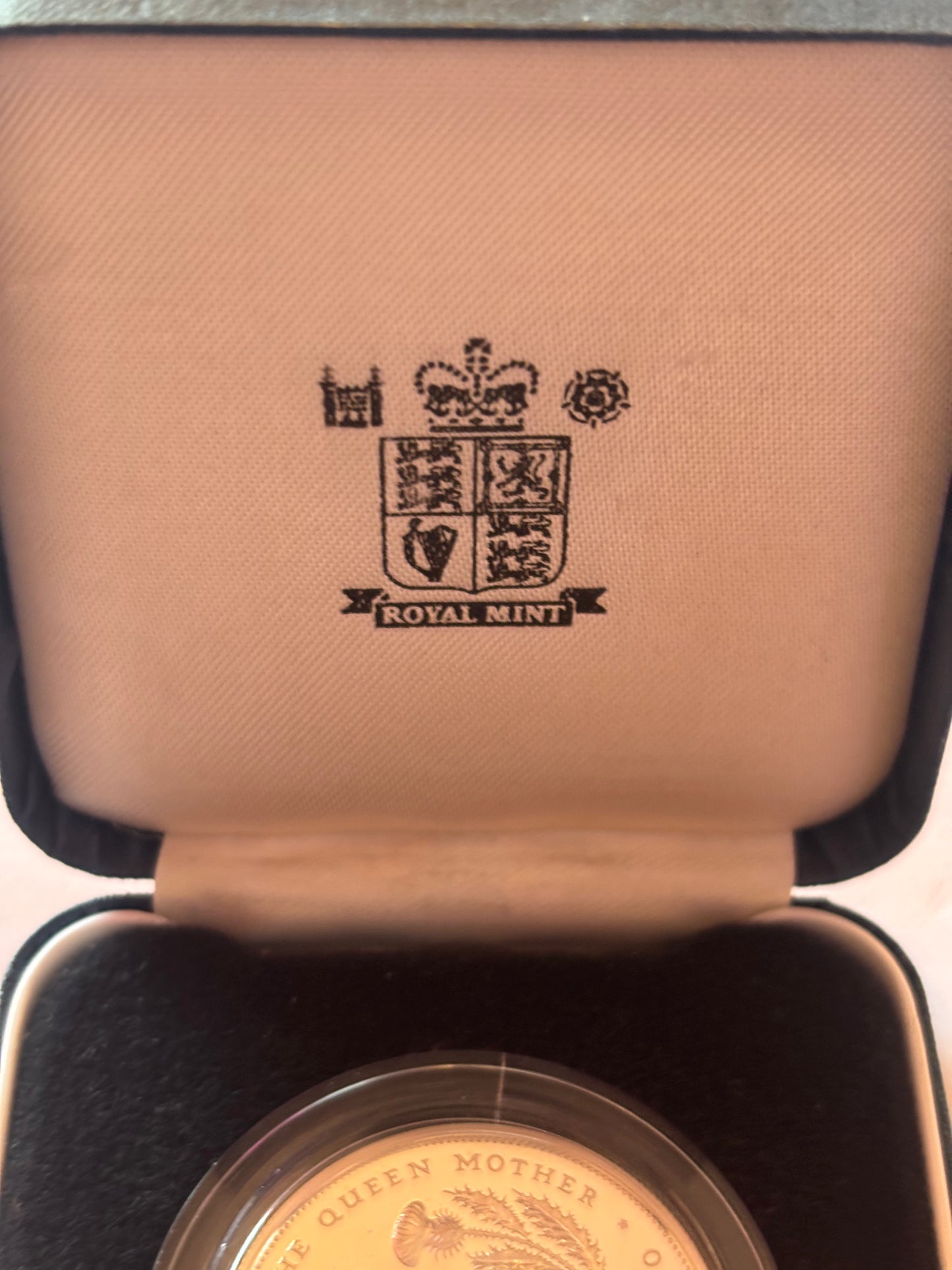 UK 1990 90TH BIRTHDAY SILVER PROOF COIN, THE QUEEN MOTHER, 0.925 SILVER, MINT CONDITION