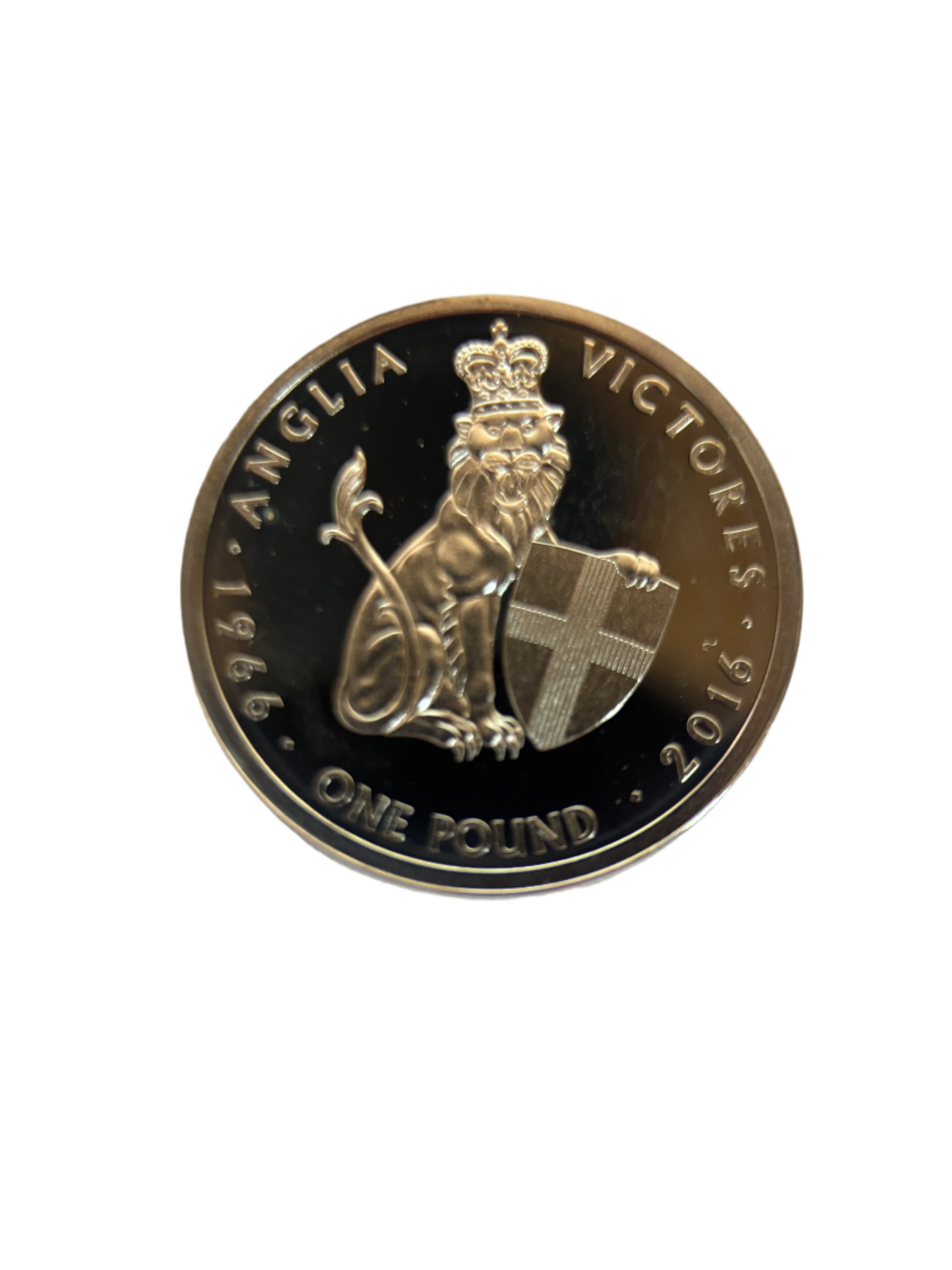 UK 50TH ANNIVERSARY OF ENGLANDS 1966 VICTORY, SOLID SILVER PROOF, £1 COIN,0.925 SILVER, 10.00GRAM, AMAZING CONDITION