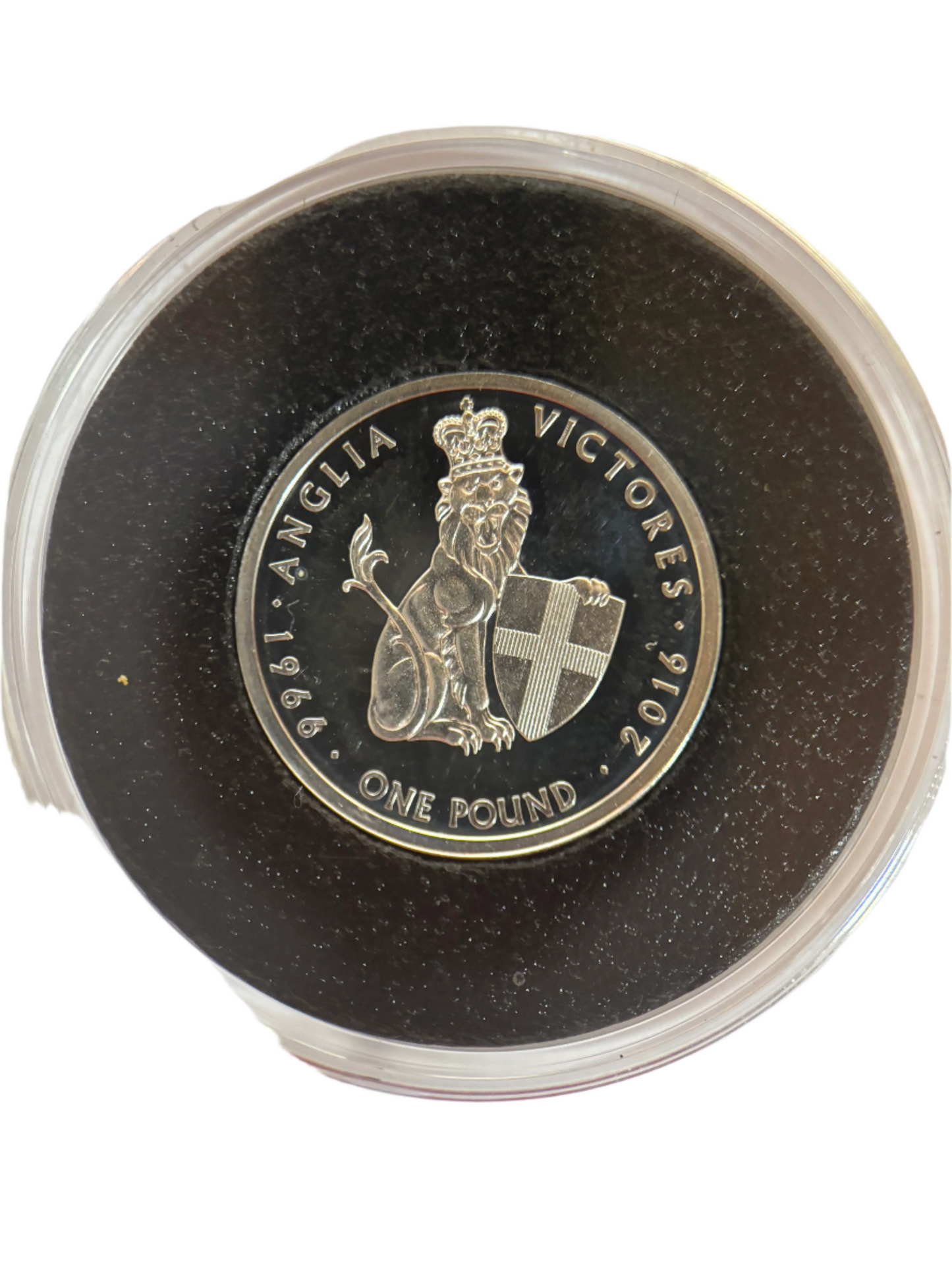 UK 50TH ANNIVERSARY OF ENGLANDS 1966 VICTORY, SOLID SILVER PROOF, £1 COIN,0.925 SILVER, 10.00GRAM, AMAZING CONDITION