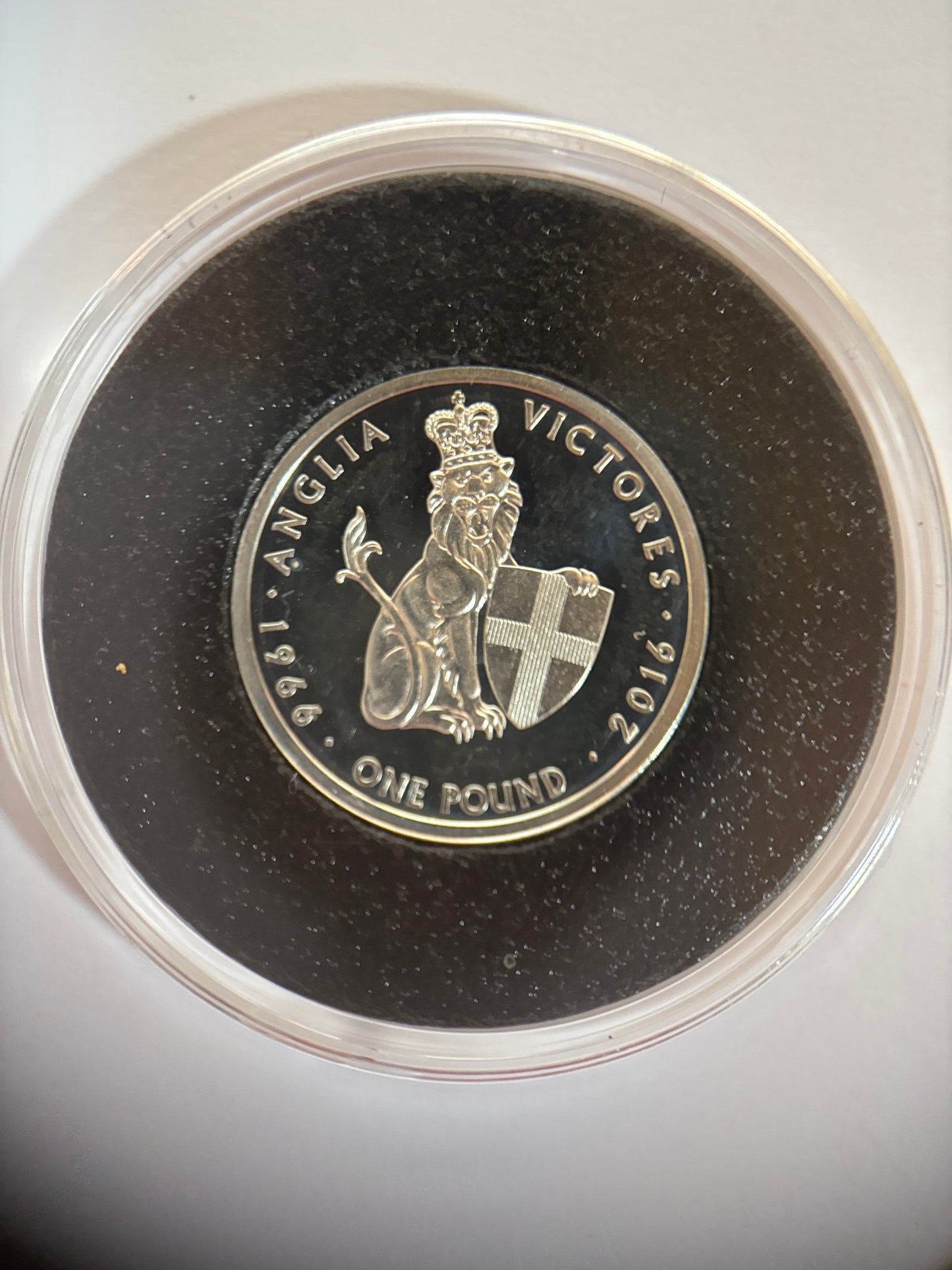 UK 50TH ANNIVERSARY OF ENGLANDS 1966 VICTORY, SOLID SILVER PROOF, £1 COIN,0.925 SILVER, 10.00GRAM, AMAZING CONDITION