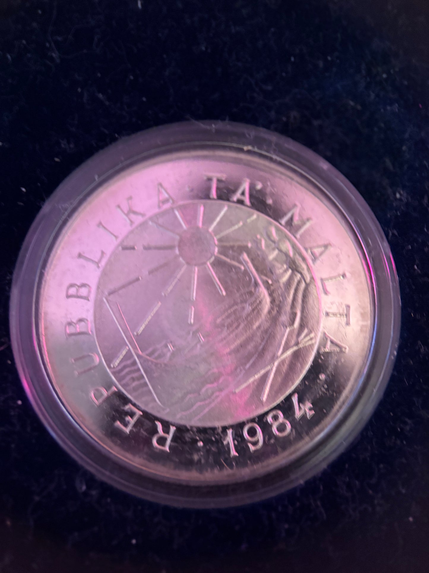 MALTA 1984 MARITIME HISTORY COIN COLLECTION, FOUR 0.925 SILVER COINS, MINT GRADE