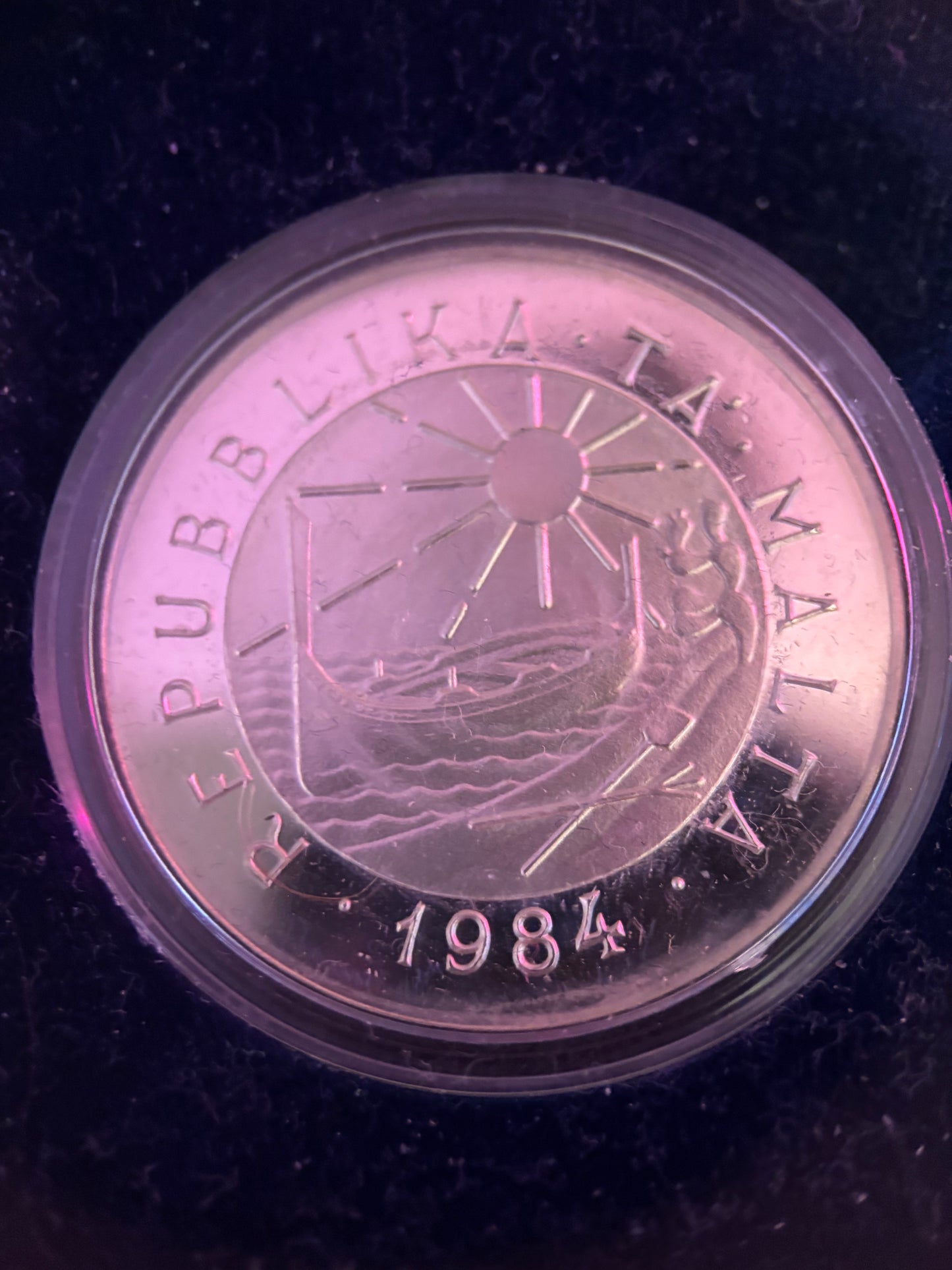 MALTA 1984 MARITIME HISTORY COIN COLLECTION, FOUR 0.925 SILVER COINS, MINT GRADE